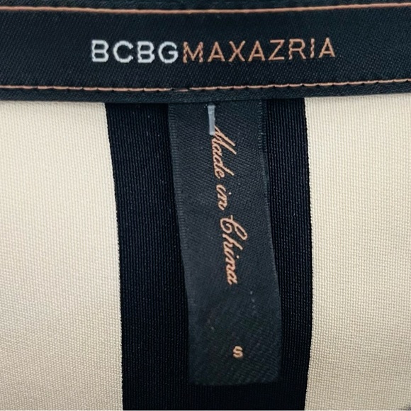 BCBG Max Azria Black White Pinstriped Dress - Picture 10 of 10